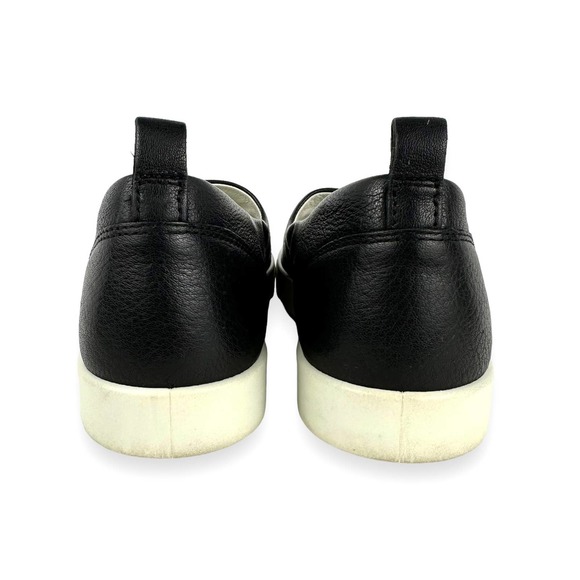 ECCO Gillian Black Leather Two Tone Pointed Toe Slip On Sneaker Size 41 - Picture 7 of 13